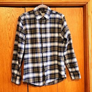 Men's cotton,  plaid button down from St John's Bay,  size small